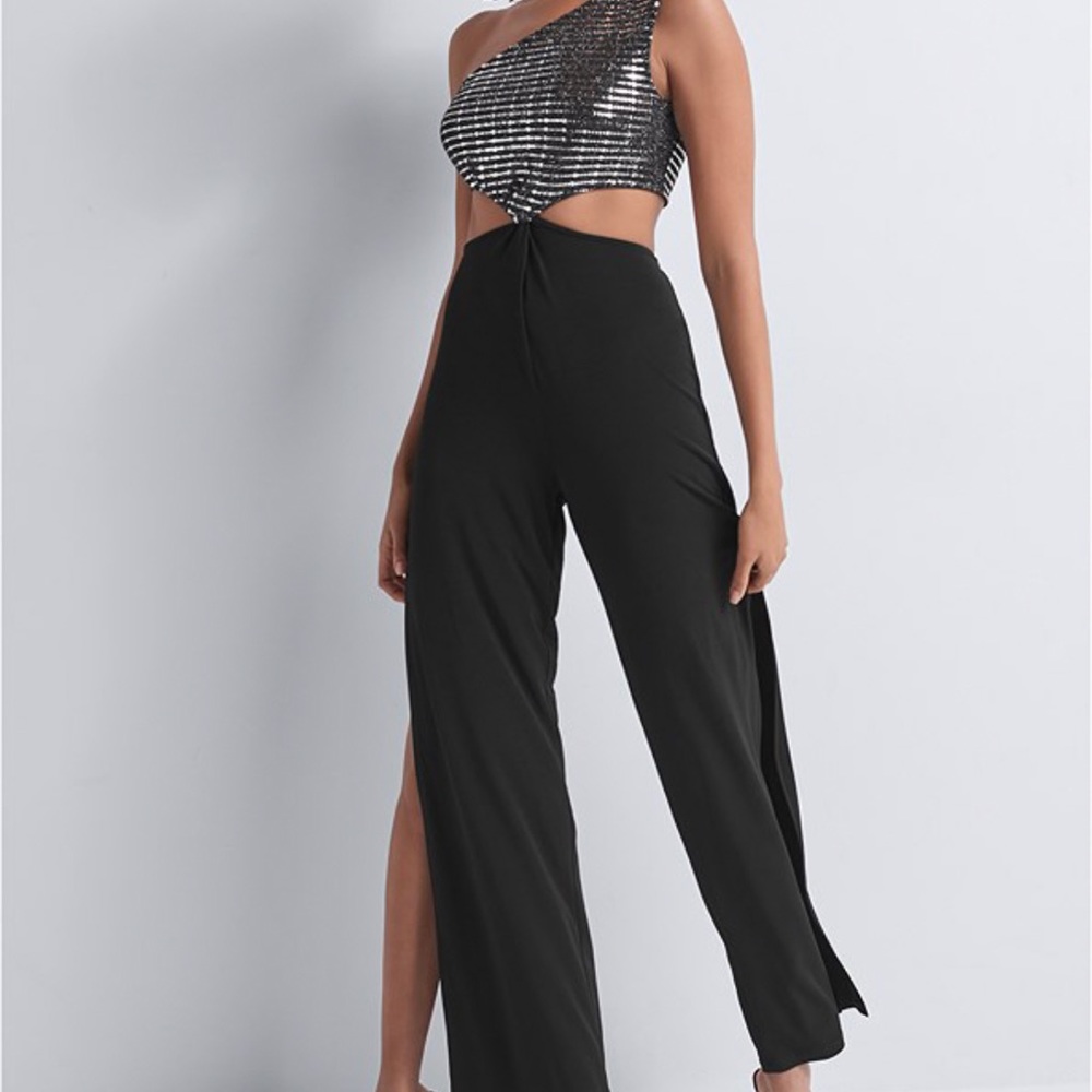 One shoulder jumpsuit